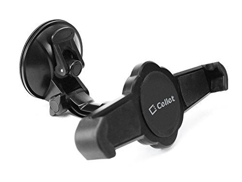 Cellet Windshield Tablet Holder with Extra Large Suction Cup (Holds Tablets up to 9.7 Inches in Width)