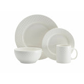Pfaltzgraff Basket Weave 16 Piece Porcelain Dinnerware Set