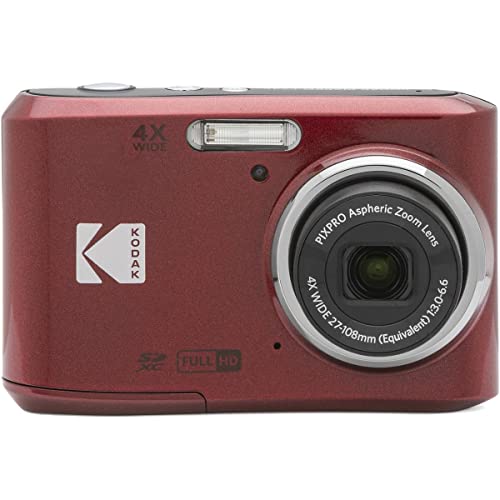 Kodak PIXPRO Friendly Zoom 16MP Digital Camera, Red