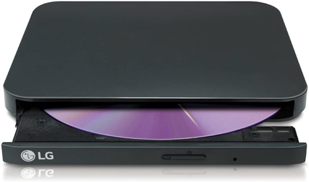 LG - Slim Portable External DVD Writer/Player & DVD M-DISC