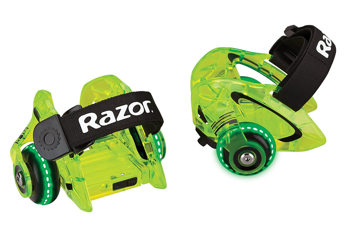 Razor Jetts DLX Heel Wheels, Neon Green