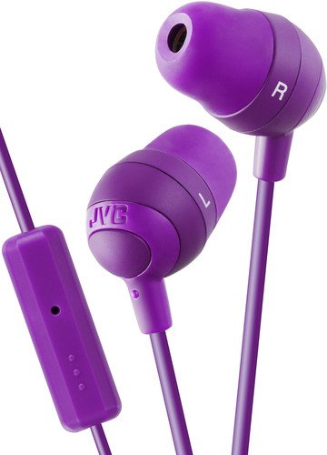 JVC Marshmallow Earbuds with Mic, Violet