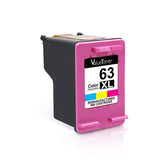 Valuetoner Remanufactured Color Ink Cartridge Replacement for HP 63XL 63 XL High Yield Compatible with Envy 4520 4512 4516 Officejet 5260 5252 3830 4655 Deskjet 1112 2130 3630 3633 3634 Printer (1 Color)