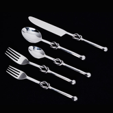 Inspired Generations Bava Stainless Steel 5 Piece Flatware Set, Service for 1