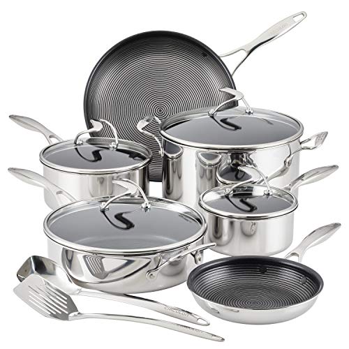 Circulon Clad Nonstick Stainless Steel 12 Piece Pots and Pans Set