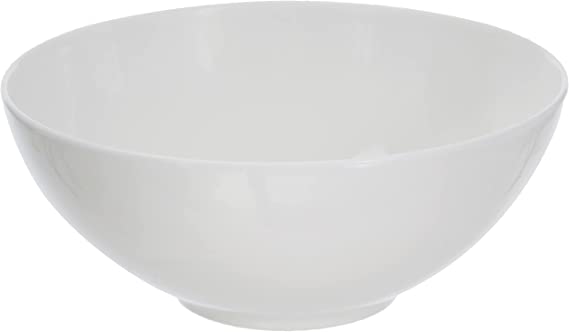 Villeroy & Boch Anmut Fruit Dish, White Premium Porcelain 5", Dishwasher and Microwave Safe