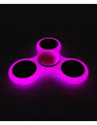 Glow in the Dark Fidgit Fidget Spinner, Pink