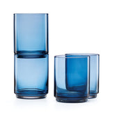 Lenox Tuscany Classics Stackable 4 Piece Tall Glass Set, Blue