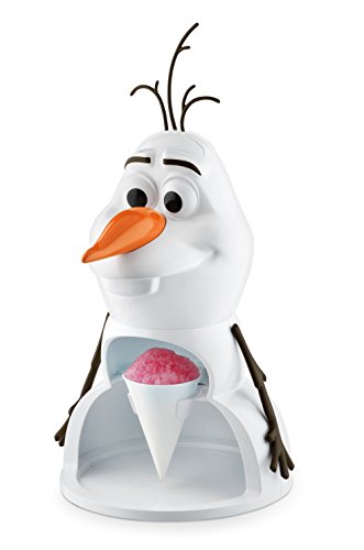 Disney DFR-613 Olaf Snow Cone Maker, White, 2 Ice Molds, 4 Paper Cones