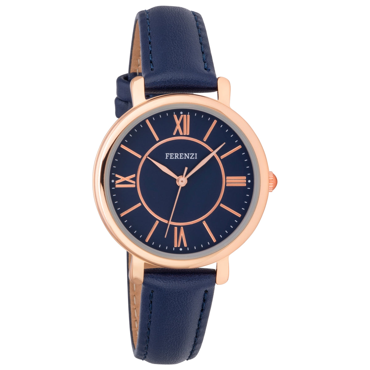 Ferenzi Casual Women's Watch, Navy Blue