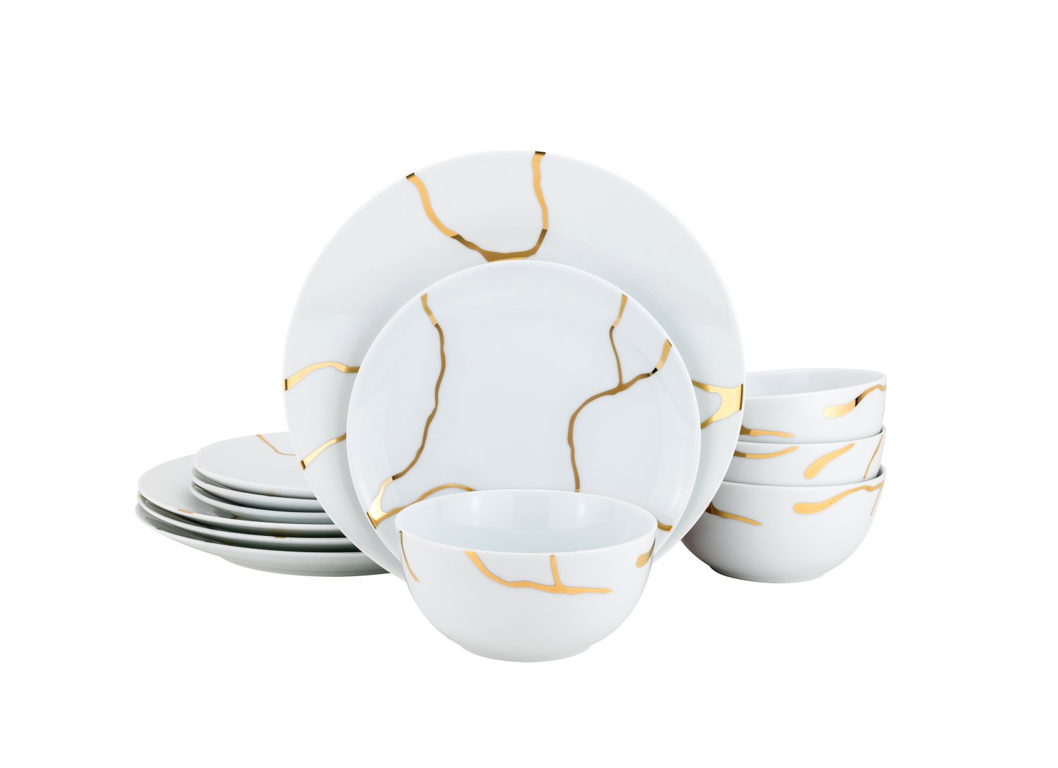 Joseph Sedgh 12 Piece Porcelain Dinnerware Set - Storm