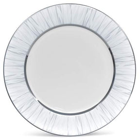 Noritake Glacier Platinum 16 Piece Fine Porcelain China Dinnerware Set With Accent Plate, Service for 4