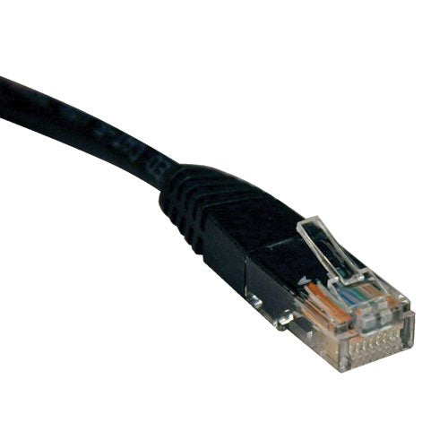 Tripp Lite Cat5e 350MHz Molded Patch Cable (RJ45 M/M) - Black, 15-ft.(N002-015-BK) Ethernet Cable