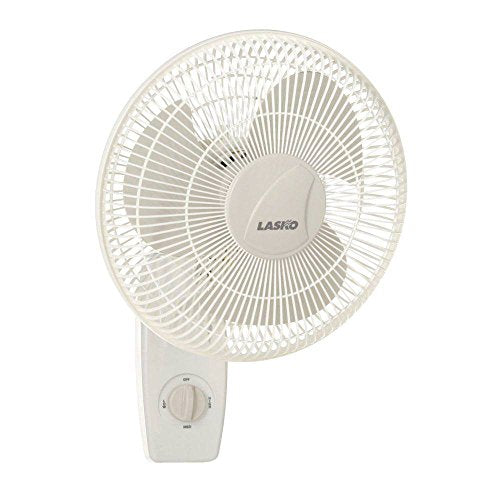 Lasko 3012 12" Wall Fan with 3 Speeds and Adjustable Tilt