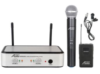 Audio 2000's AWM6035UL Wireless System with 1 Handheld Microphone & 1 Lavalier Microphone