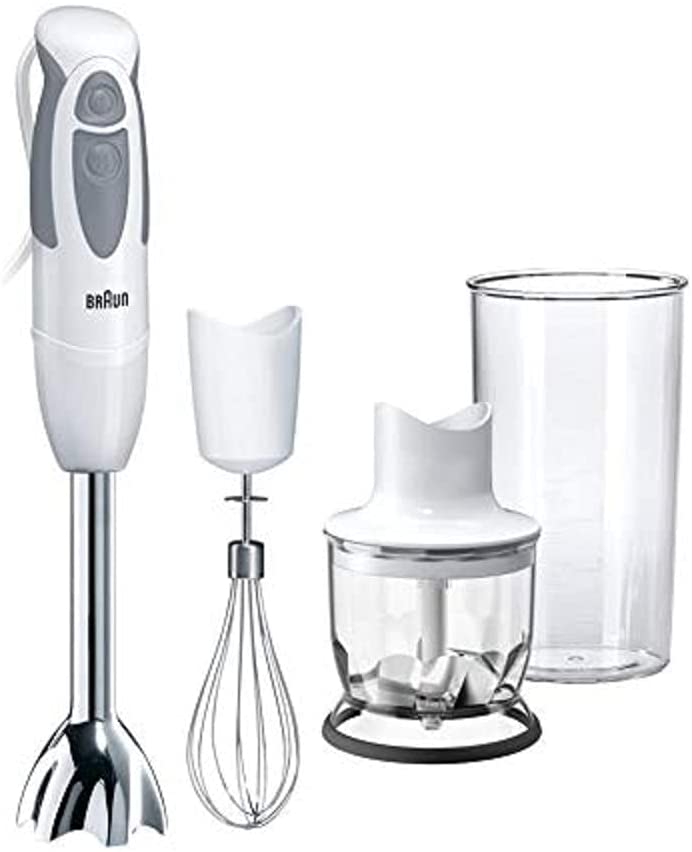 Braun Hand Blender with Chopper and Whisk, 220 Volts