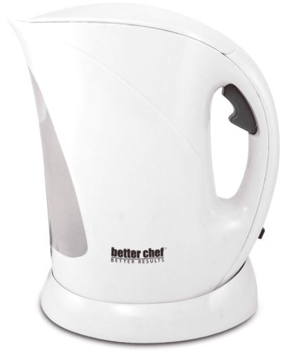 Better Chef 1.7 Liter Cordless Kettle White/Gray