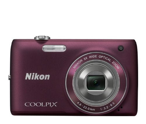 Nikon COOLPIX S4100 14 MP Digital Camera with 5x NIKKOR Wide-Angle Optical Zoom Lens and 3" Touch-Panel LCD, Plum
