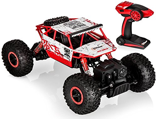 Top Race TR-130 Remote Control RC Monster Truck Rock Crawler - 2.4Ghz Transmitter, 4WD Off Road RC Car