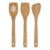 OXO 3 Piece Good Grips Wooden Turner Set, One Piece Beech Wood, Perfect for Nonstick Cookware