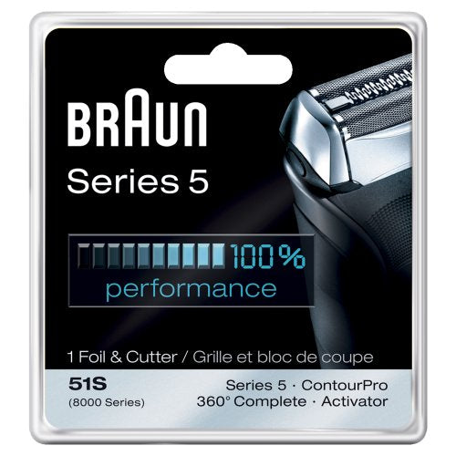 Braun Series 5 Combi 51s Foil And Cutter Replacement Pack (Formerly 8000 360 Complete Or Activator)