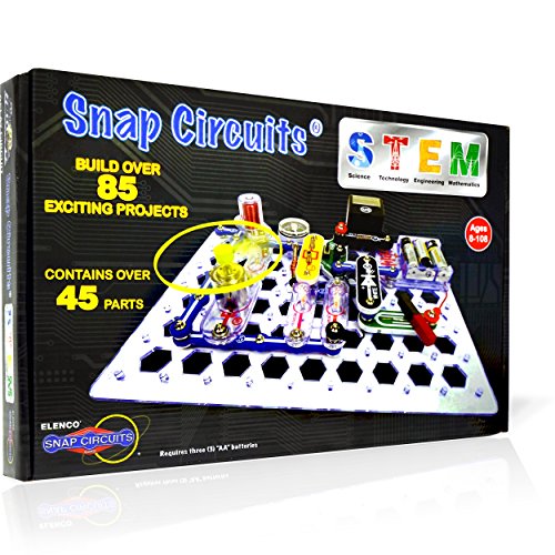 Snap Circuits Stem Electronics Discovery Kit, 85 Projects, 45 Parts