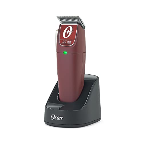 Oster Professional Cordless Hair Clippers, Burgundy