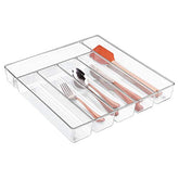 iDesign Linus BPA-Free Plastic Divided Drawer Organizer Tray