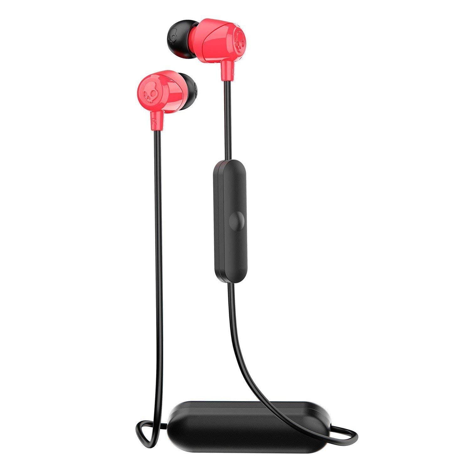 Skullcandy S2DUW-K010 Jib Bluetooth Wireless Earbuds Earphones with Microphone, Red/Black