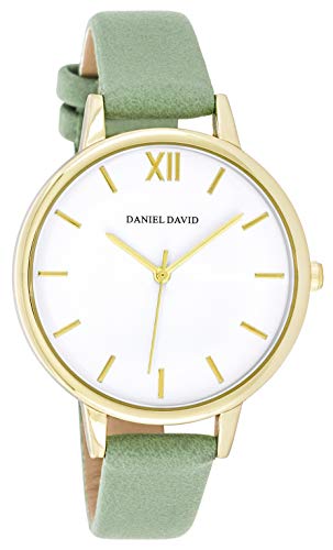 Daniel David Women's Modern Gold-Tone Watch, Green