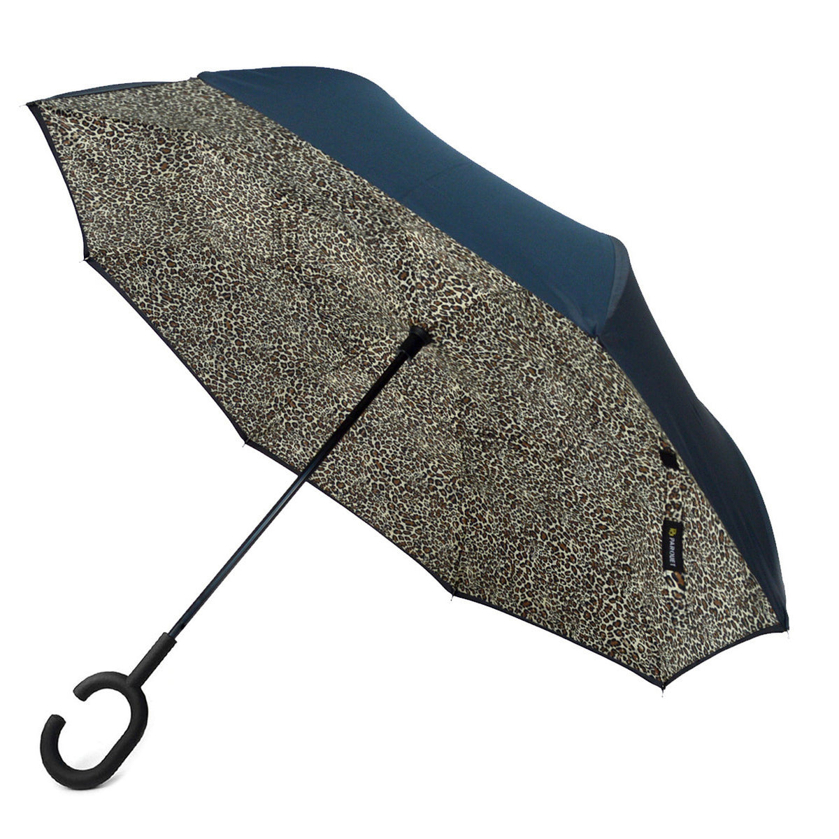 Selini Leopard print Double Layer Inverted Umbrella