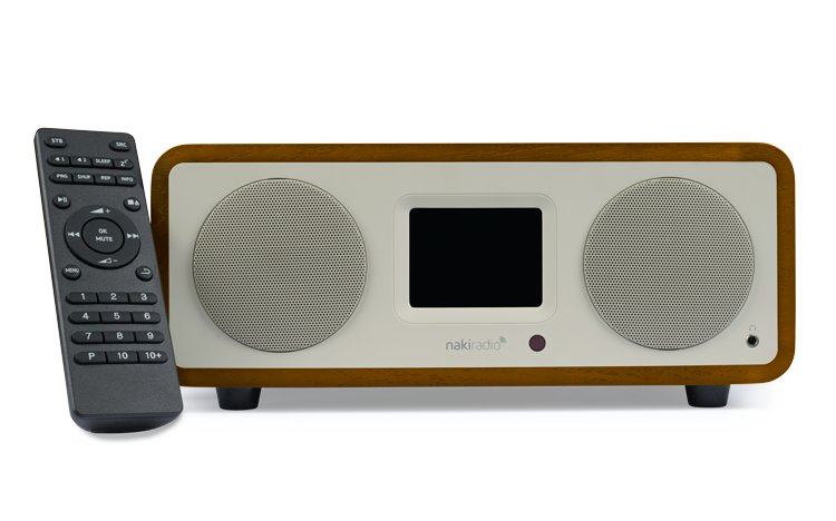Naki Radio Home,mk200 Kosher Wifi Bluetooth Radio Player w/ Remote Streaming ONLY Pre Approved Jewish Radio Stations (works through Wifi) 4x the Power of the Original Naki , Almond