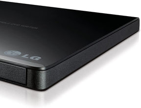 LG - Ultra Slim External CD/DVD Drive, Black