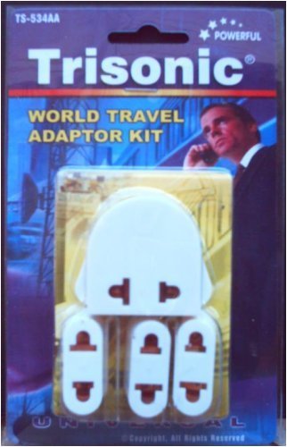 TRISONIC WORLD TRAVEL ADAPTER KIT 4 PACK