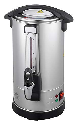 Classic Kitchen 40 Cup Capacity Hot Water Boiler Urn with new Twisloc˜ Safety Locking Tap, Metal Spout, Stainless Steel Double Wall, Instant Reboil, CAN ADD COLD WATER ON YOM TOV URNW