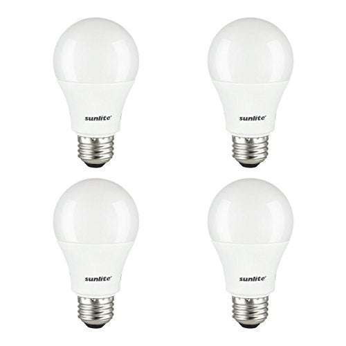 Sunlite LED A19 60W Equivalent 3000K Light Bulb, Warm White