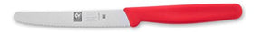 Icel Cutlery 4.25" Serrated Edge High Carbon Stainless Steel Steak Knife, Assorted Colors