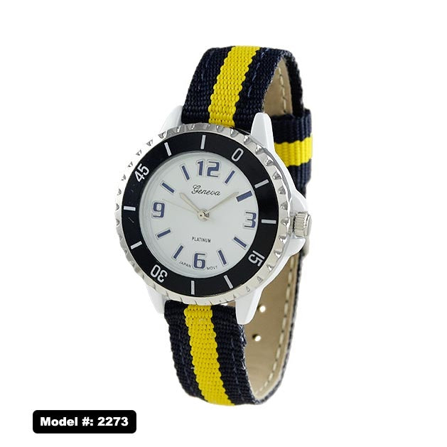 Geneva 2273 Women's Watch, Yellow/Black