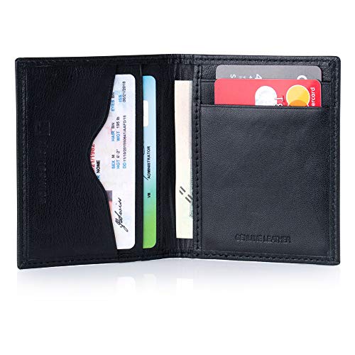 Alpine Swiss RFID Business Card Case Wallet Black