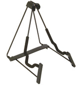On Stage Wire Folding Guitar Stand, Adjusts to Various Sizes and Styles of Guitars, Padding On Contact Points