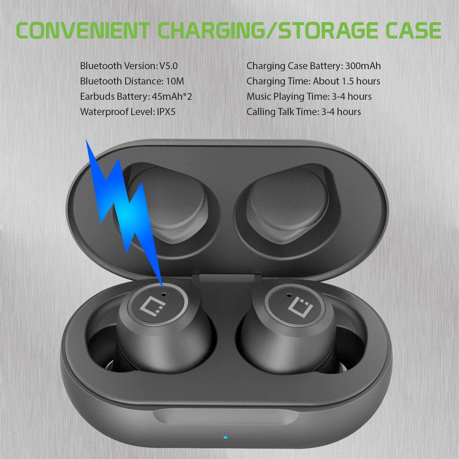 Cellet - True Wireless Earbuds Bluetooth 5.0 With Mic, Type C