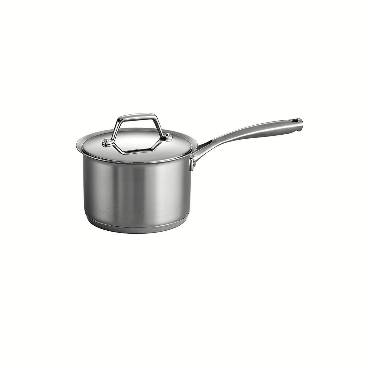 Tramontina 80101-024DS 2QT Gourmet Prima 18/10 Tri-Ply Base Covered Sauce Pan, Stainless Steel - Induction Ready, Dishwasher Safe, Oven Safe COOKPOT