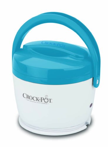 Crock-Pot Lunch Crock Food Warmer, White/Blue