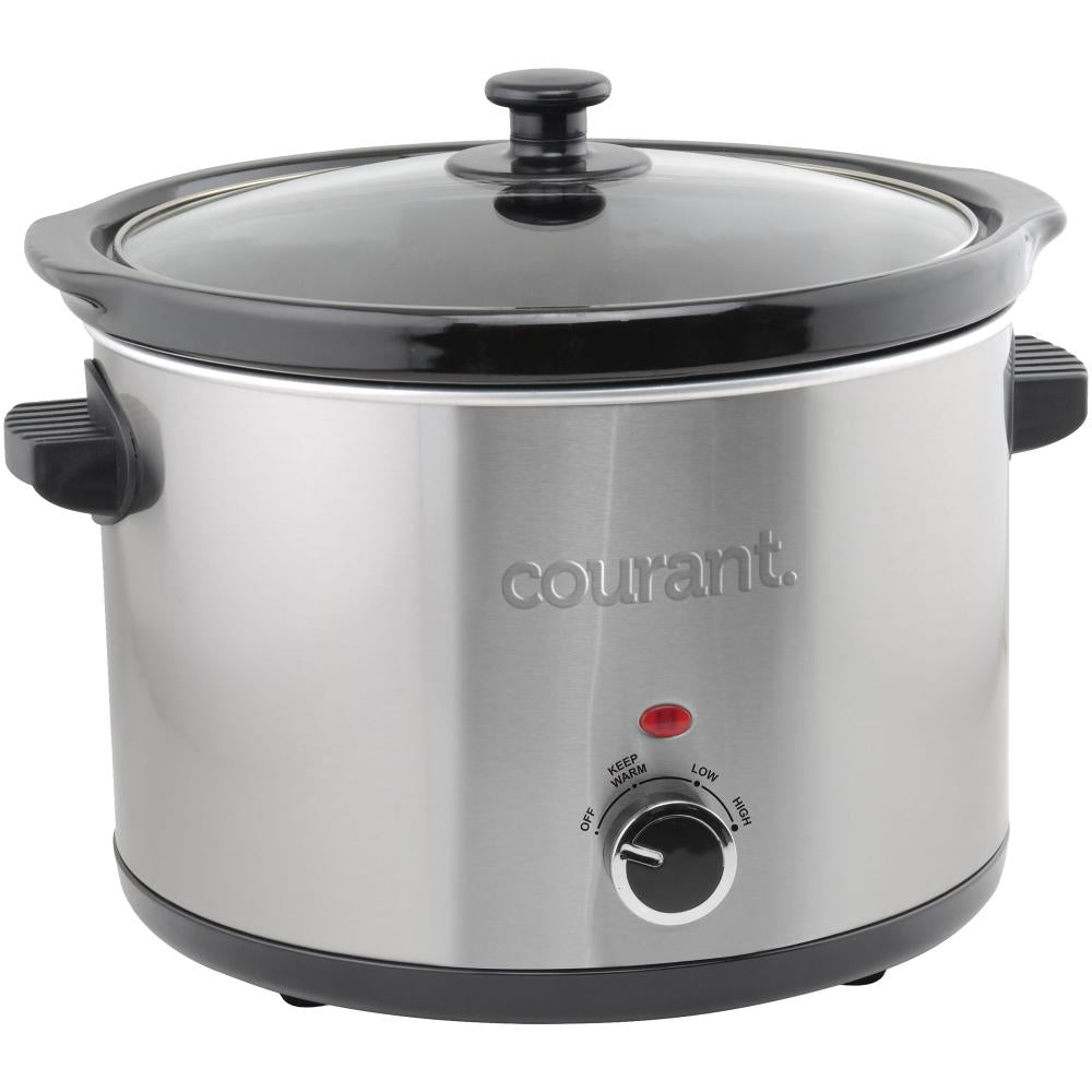 Courant 5Qt Slow Cooker, Stainless Steel