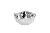 Pampa Bay Verona Porcelain Large Salad Bowl, Silver