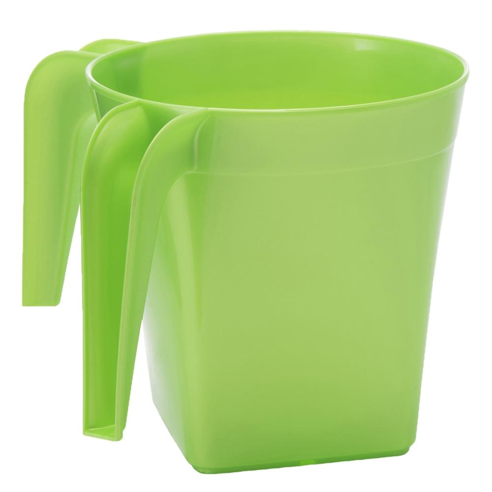 YBM Home Square Plastic Washing Cup, Green