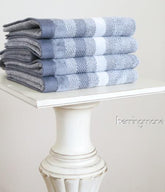 European Art 100% Cotton Herringbone Hand Towel, Grey