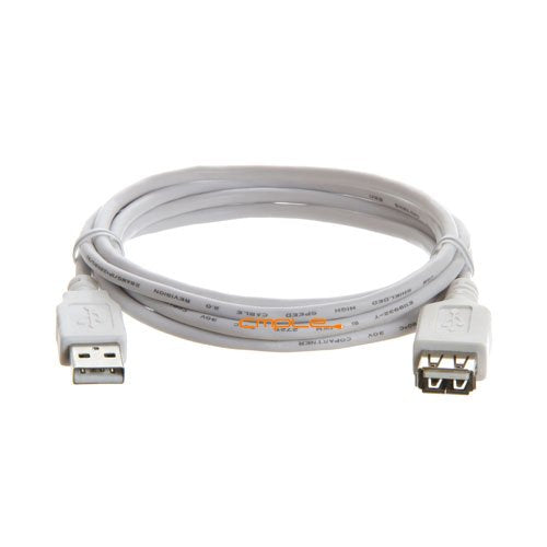 USB 2.0 A Male to A Female Extension Cable 3ft White