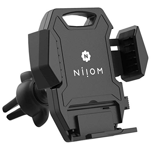 NIIOM One-Hand Cell Phone Car Mount Air Vent Holder Compatible with All Cellphone Smartphone Models