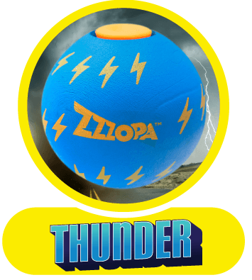 Wicked Vision Zzzopa ZZZFun Thunder Play Ball, High Speed Spin Technology